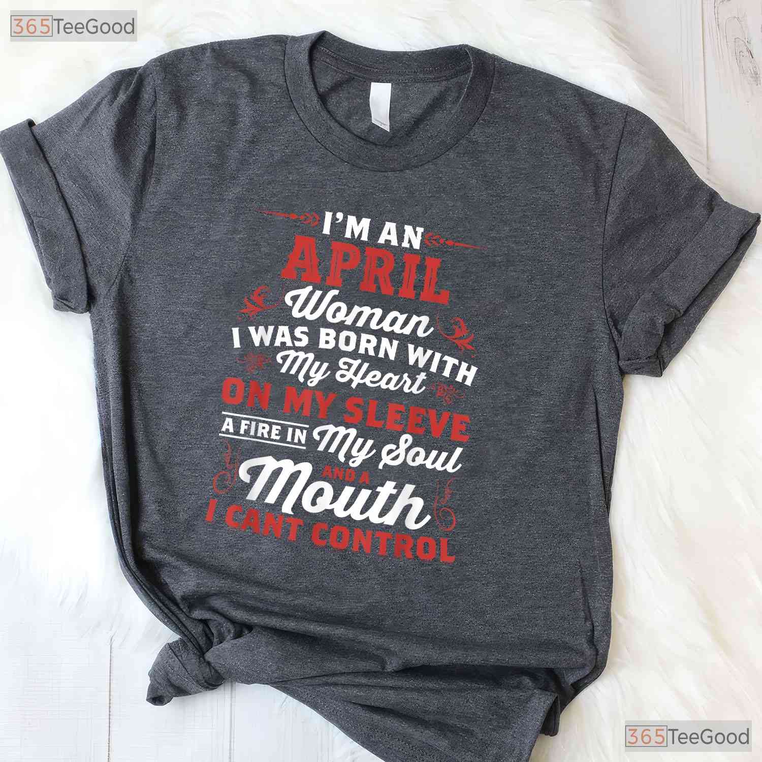 I - m An April Woman Queen Born In April T-Shirt - Royal Birthday Tee - Classy Lady Gift