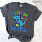 Autism Is My Superpower Kids Boys Shirt April Awareness Month Superhero T-Shirt