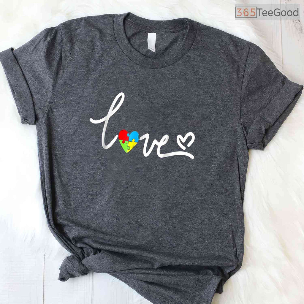 Plus Size For Men Women Autism Awareness Tee April Month Support Gift T-Shirt