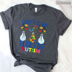 Light It Up Blue Autism Awareness Month Shirt April Support Men Women T-Shirt