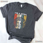 Queens Are Born In April T-Shirt - Taurus Birthday Gift For Girls - Zodiac Shirt