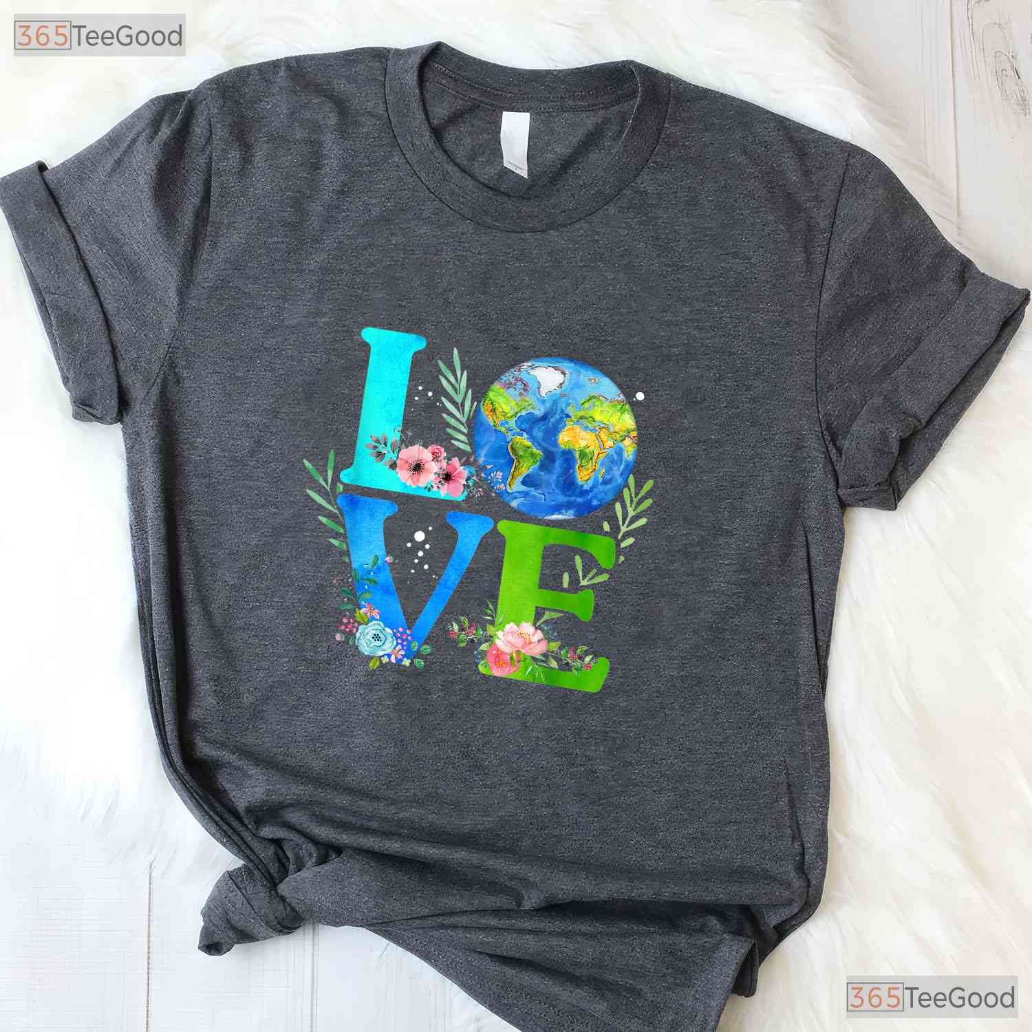 Love World Earth Day 2026 Environmental T-Shirt Save The Planet Eco Friendly Top