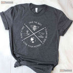 Earth Day Save The Bees Plant More Trees Clean The Seas T-Shirt Eco Activist Gift