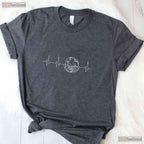 Save The Planet Heartbeat Earth Day T-Shirt Environmental Nurse Doctor Tee
