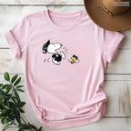 Cute Cartoon Dog Graduation Squad Class Of 2026 Senior Matching Party T-Shirt
