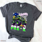 Awesome I Crushed Pre-K Monster Truck Graduation Boys Kids Party T-Shirt