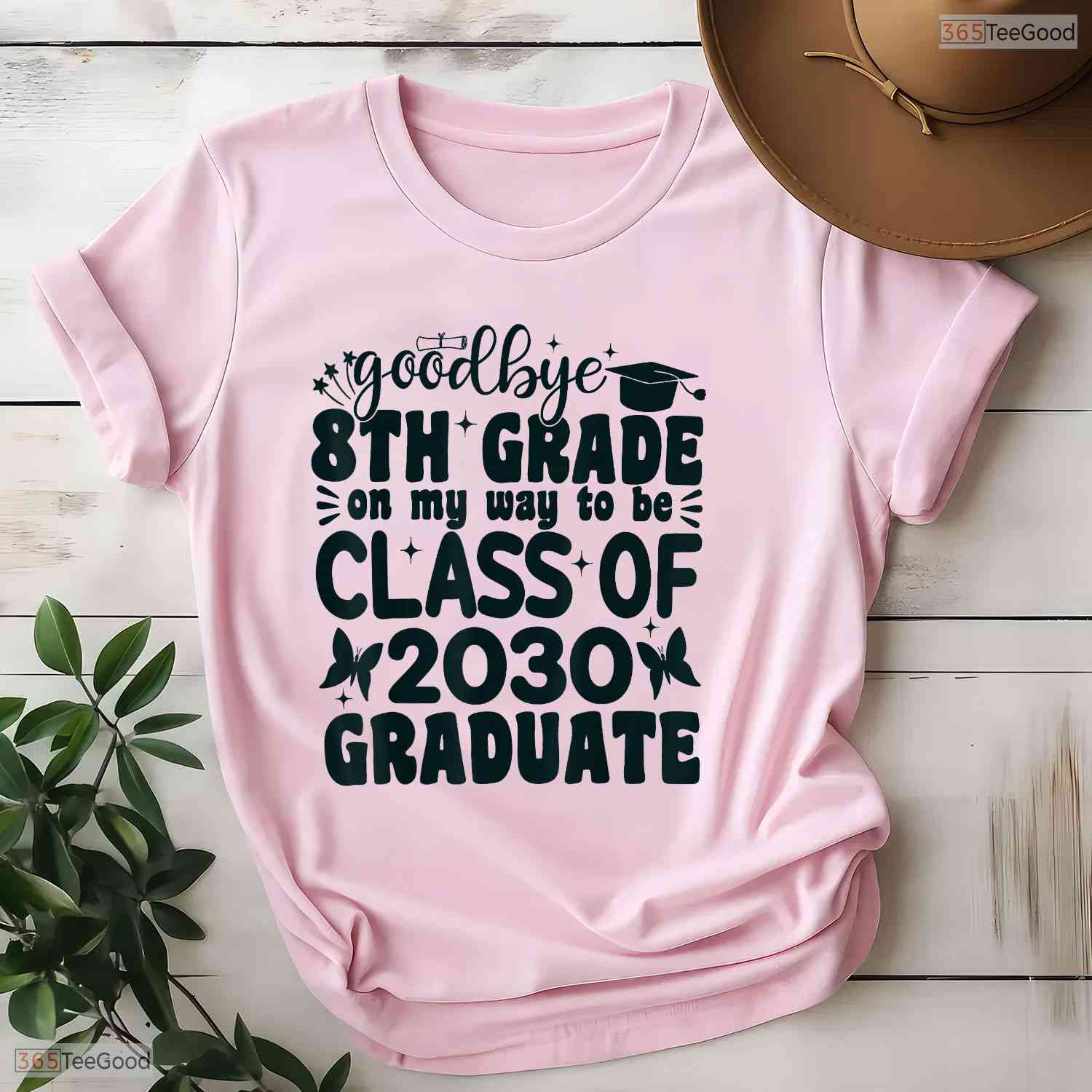 Cool Goodbye 8th Grade On My Way To Be Class Of 2030 Celebration T-Shirt