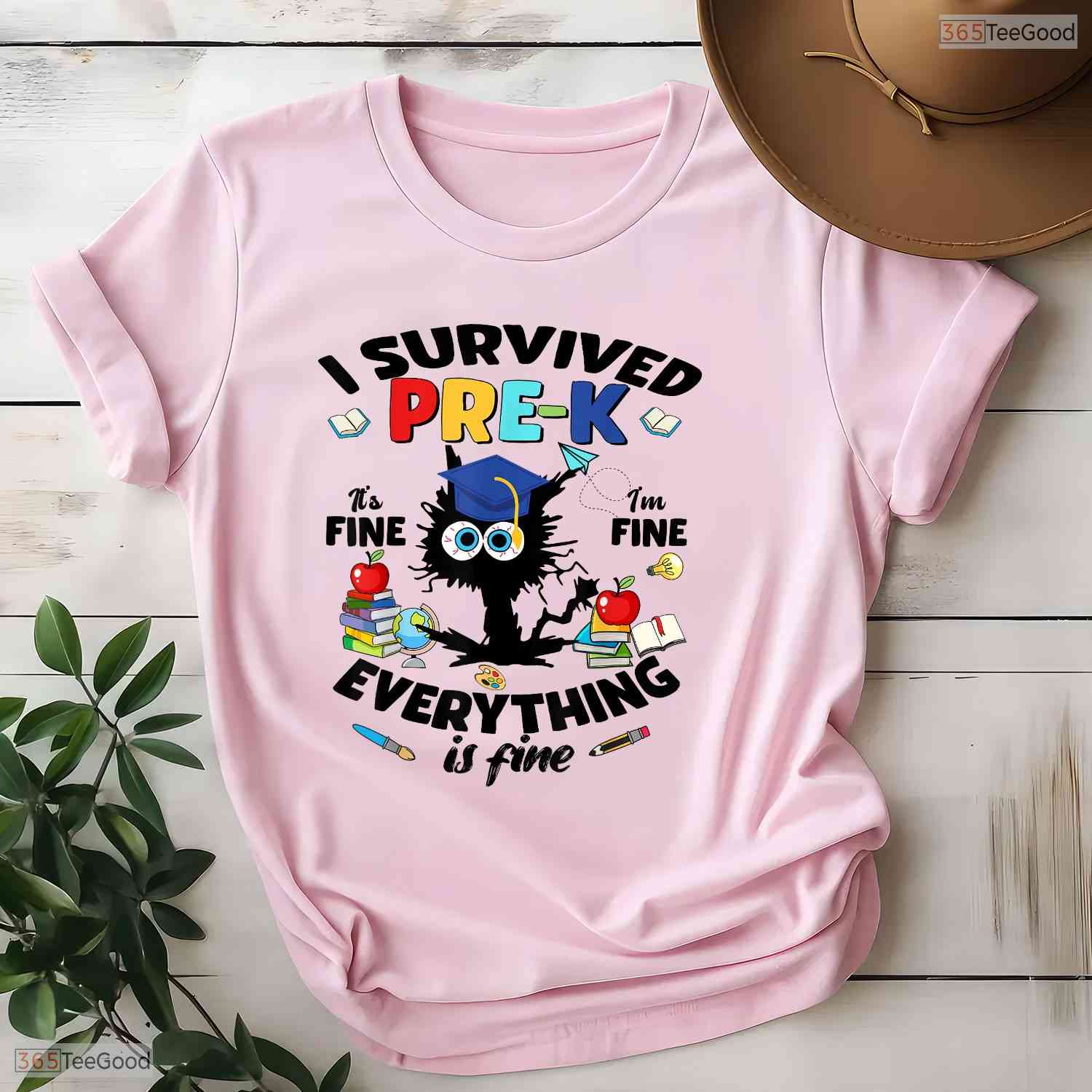 Funny I Survived Pre-K Senior Last Day Of School Boy And Girl Kid T-Shirt