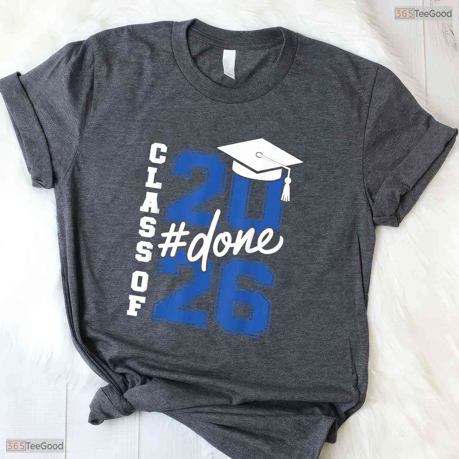 Officially Done Class Of 2026 Graduation Shirt For Her Him And Grad Seniors
