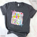 Trendy Peace Out Pre-K Kid Girl Last Day Of School Bow Coquette T-Shirt
