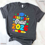 Adorable Kids Early Learning Grad 2026 Preschool Graduation Kids T-Shirt
