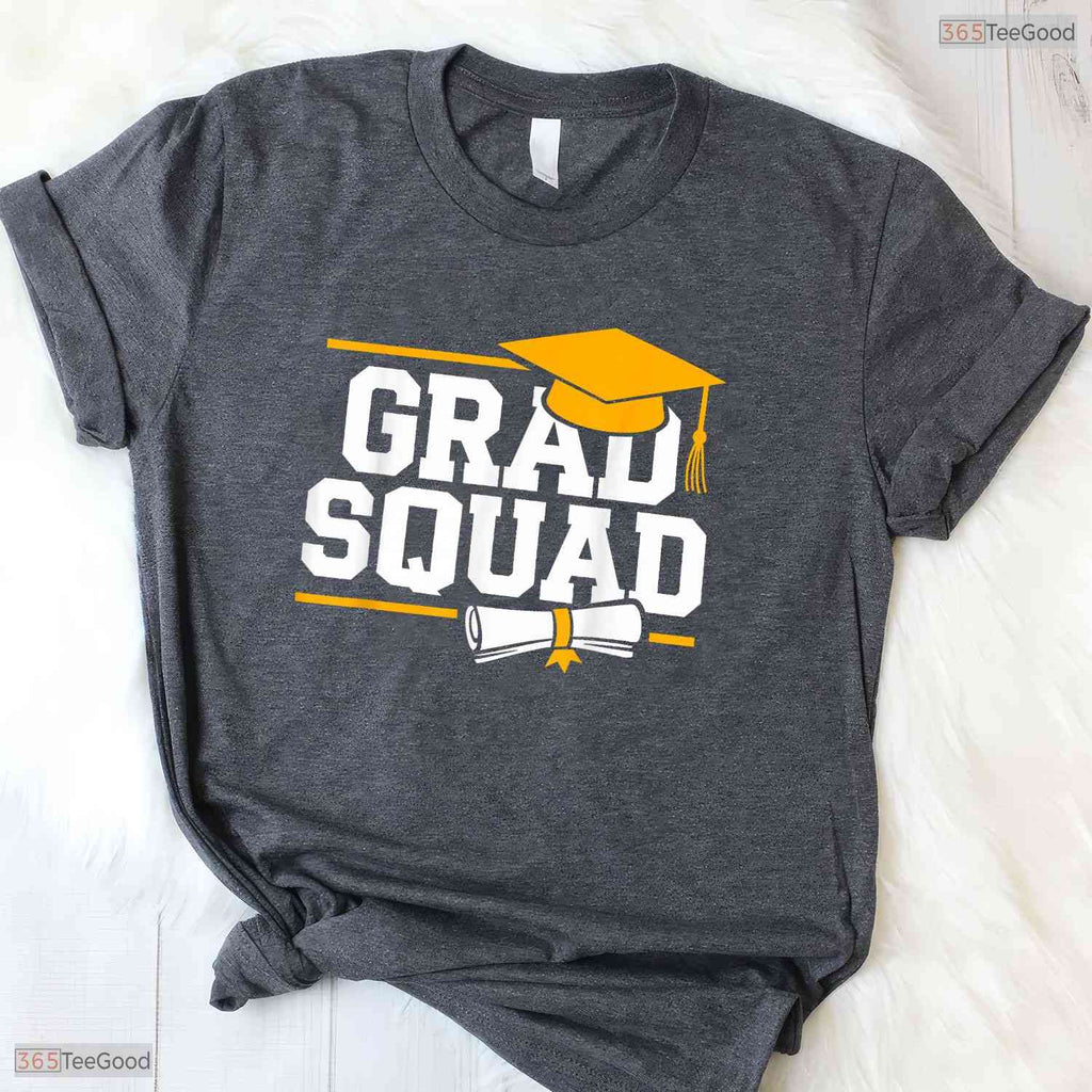Matching Grad Squad Class of 2026 Graduation T-Shirt For Friends And Family