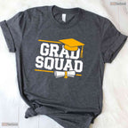 Matching Grad Squad Class of 2026 Graduation T-Shirt For Friends And Family