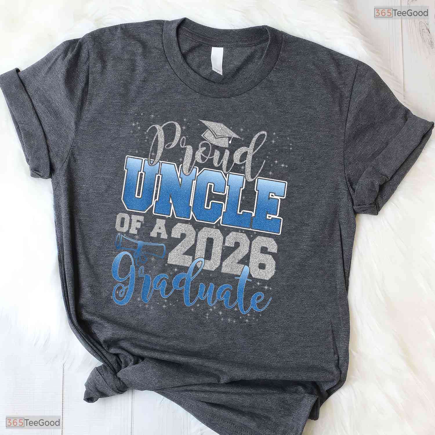 Supportive Proud Uncle Of A Class Of 2026 Graduate Senior Ceremony T-Shirt