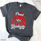 Awesome Proud Dad Of A Class Of 2026 Graduate Senior Graduation Day T-Shirt