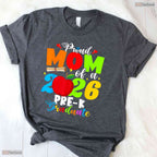 Loving Proud Mom Of 2026 Pre-K Graduate Mothers Day Graduation Party T-Shirt