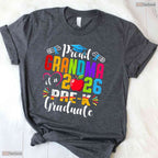 Blessed Proud Grandma Of 2026 Pre-K Graduate Mothers Day Graduation T-Shirt