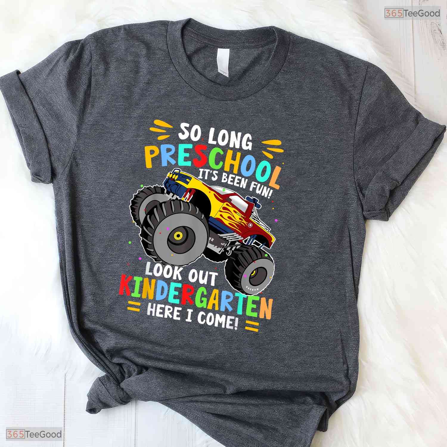 Fun So Long Preschool Graduation Big Truck Kids Celebration Party T-Shirt