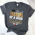 Loving Proud Grandpa Of A 2026 Graduate Grandpa Graduation Ceremony T-Shirt