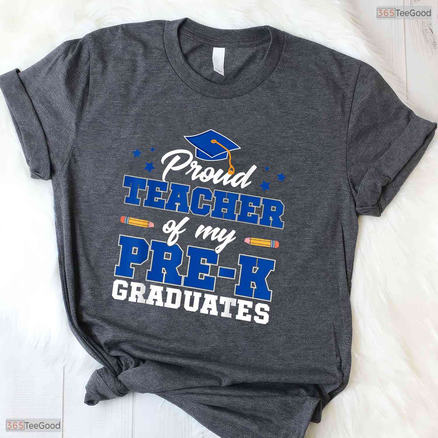 Dedicated Proud Teacher Of My Pre-K Graduates Early Education Ceremony T-Shirt