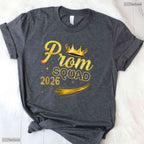 Awesome Prom Squad Graduation Class Of 2026 Senior Dance Party Crew T-Shirt