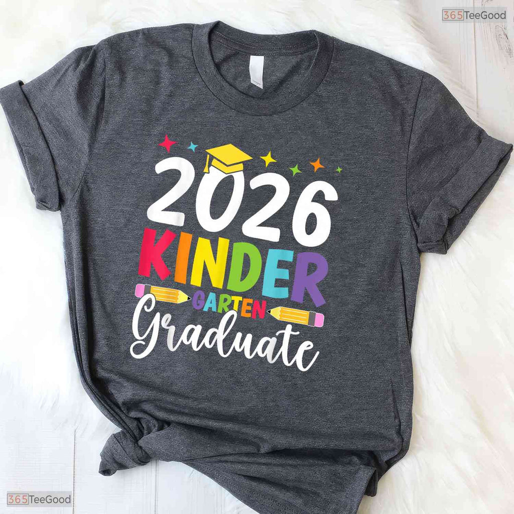 Awesome Kindergarten Graduate 2026 Preschool Graduation Kid Boy Girl T-Shirt