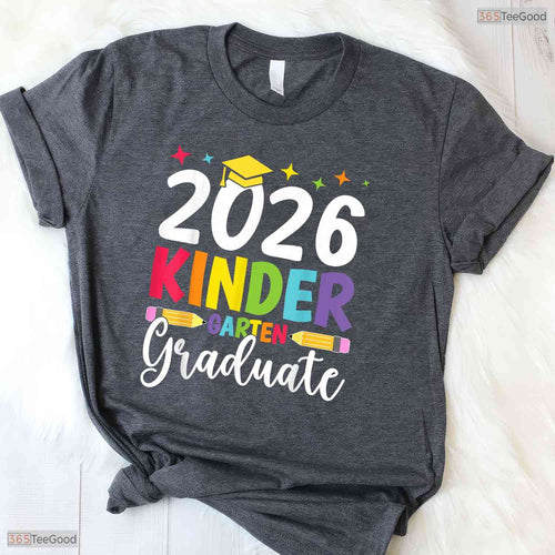 Awesome Kindergarten Graduate 2026 Preschool Graduation Kid Boy Girl T-Shirt