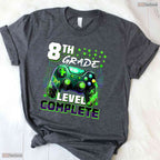 Video Gamer Controller Eighth 8th Grade Level Complete Graduation Boys T-Shirt