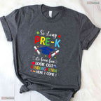 Awesome So Long Pre-K Graduation 2026 Kindergarten Here I Come T-Shirt
