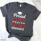 Loving Proud Parent Of A 2026 Graduate Class Of 2026 Graduation T-Shirt