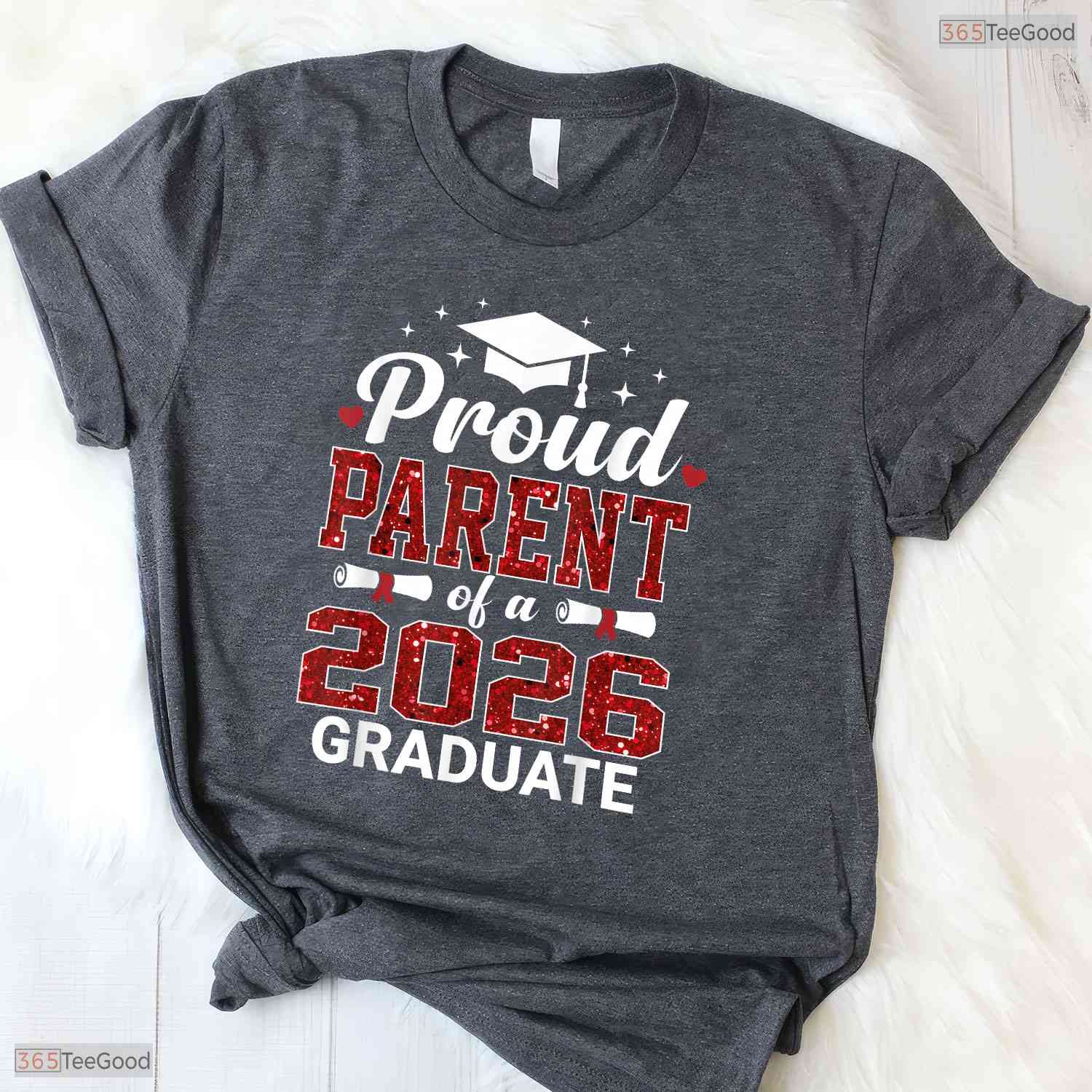 Loving Proud Parent Of A 2026 Graduate Class Of 2026 Graduation T-Shirt