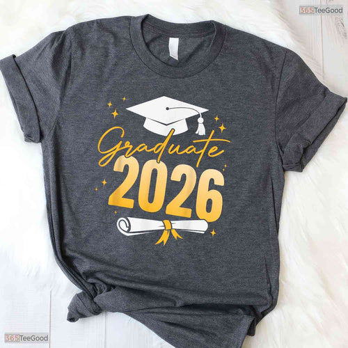 Awesome Graduate Class of 2026 Done Graduation Senior Grad Student T-Shirt