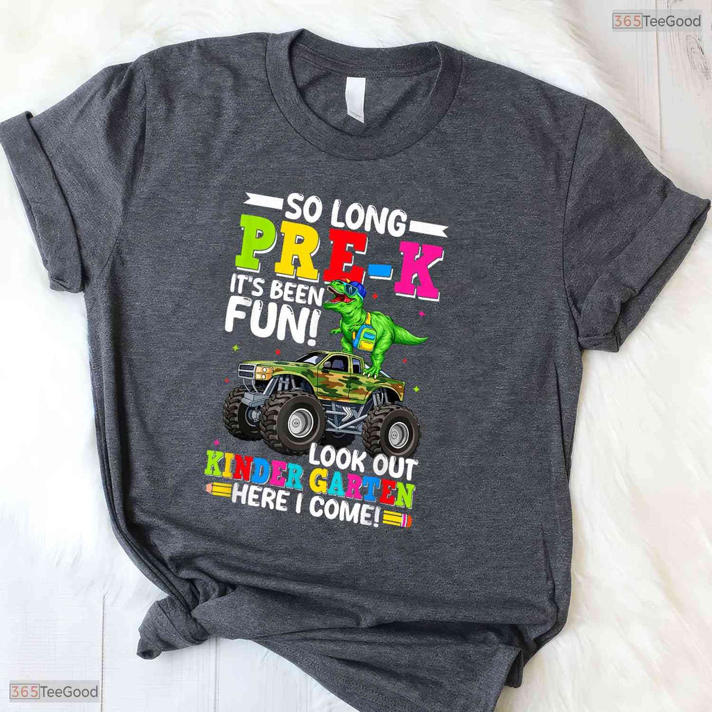 Awesome Preschool Graduation Shirt Boy Pre-K First Day Kindergarten T-Shirt