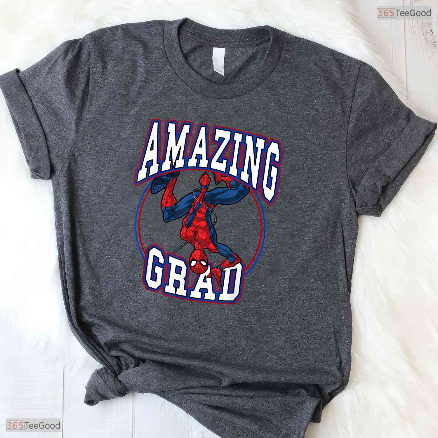 Comic Book Hero Style Amazing Grad Big Chest Logo Senior Party T-Shirt