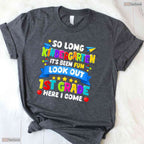 Fun So Long Kindergarten 1st Grade Here I Come Graduation Last Day T-Shirt