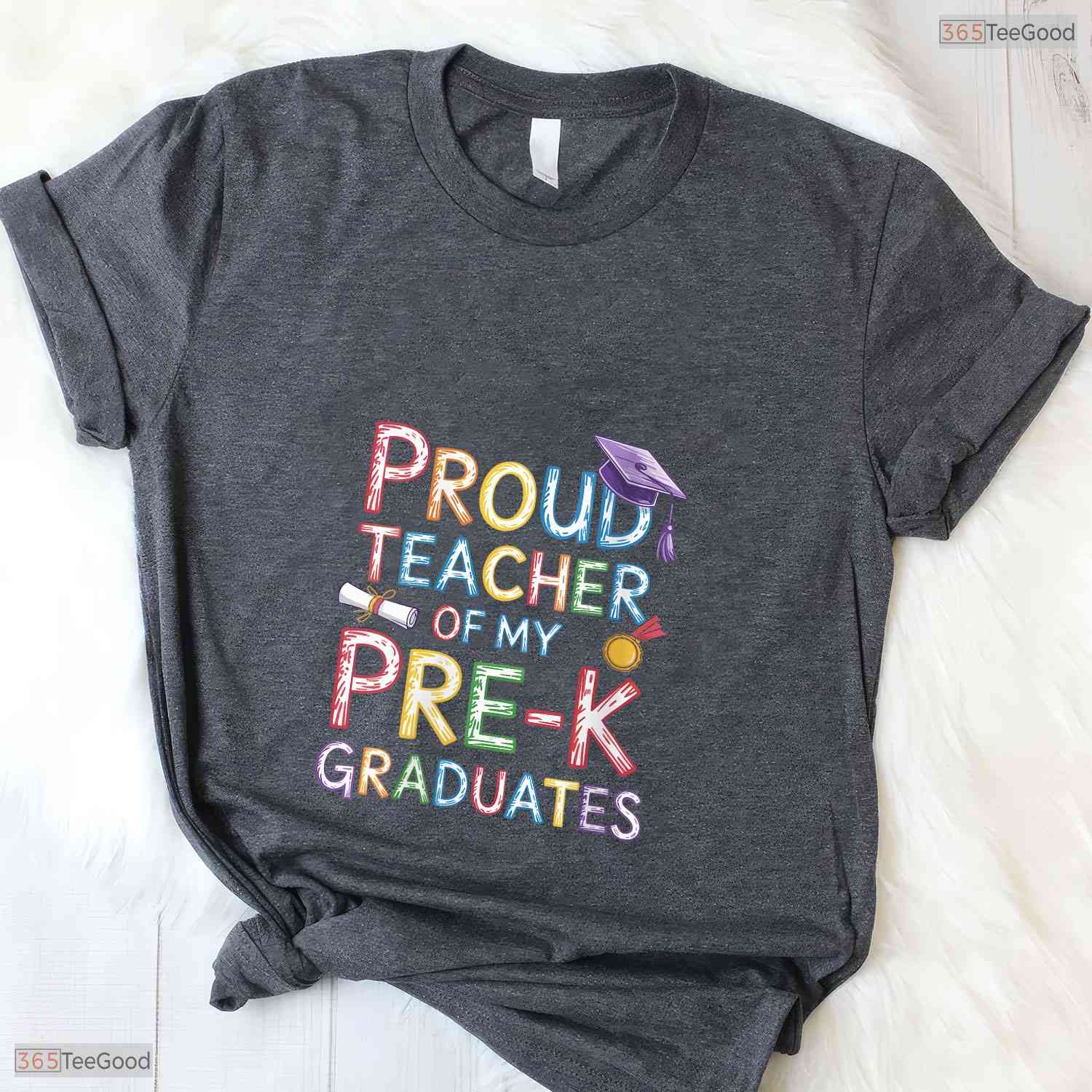 Women's Proud Teacher Of My Pre-K Graduates Fun Graduation Party T-Shirt