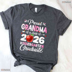 Loving Proud Grandma Of A Kindergarten Graduation Class Of 2026 T-Shirt