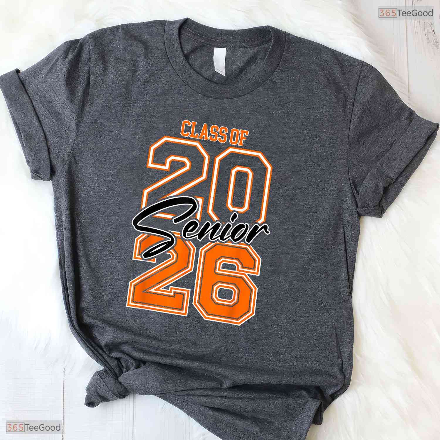 Trendy Class Of 2026 Senior Graduation Orange Vibes Retro Aesthetic T-Shirt