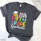 Awesome Fifth 5th Grade Grad 2026 Elementary School Graduate Kids T-Shirt