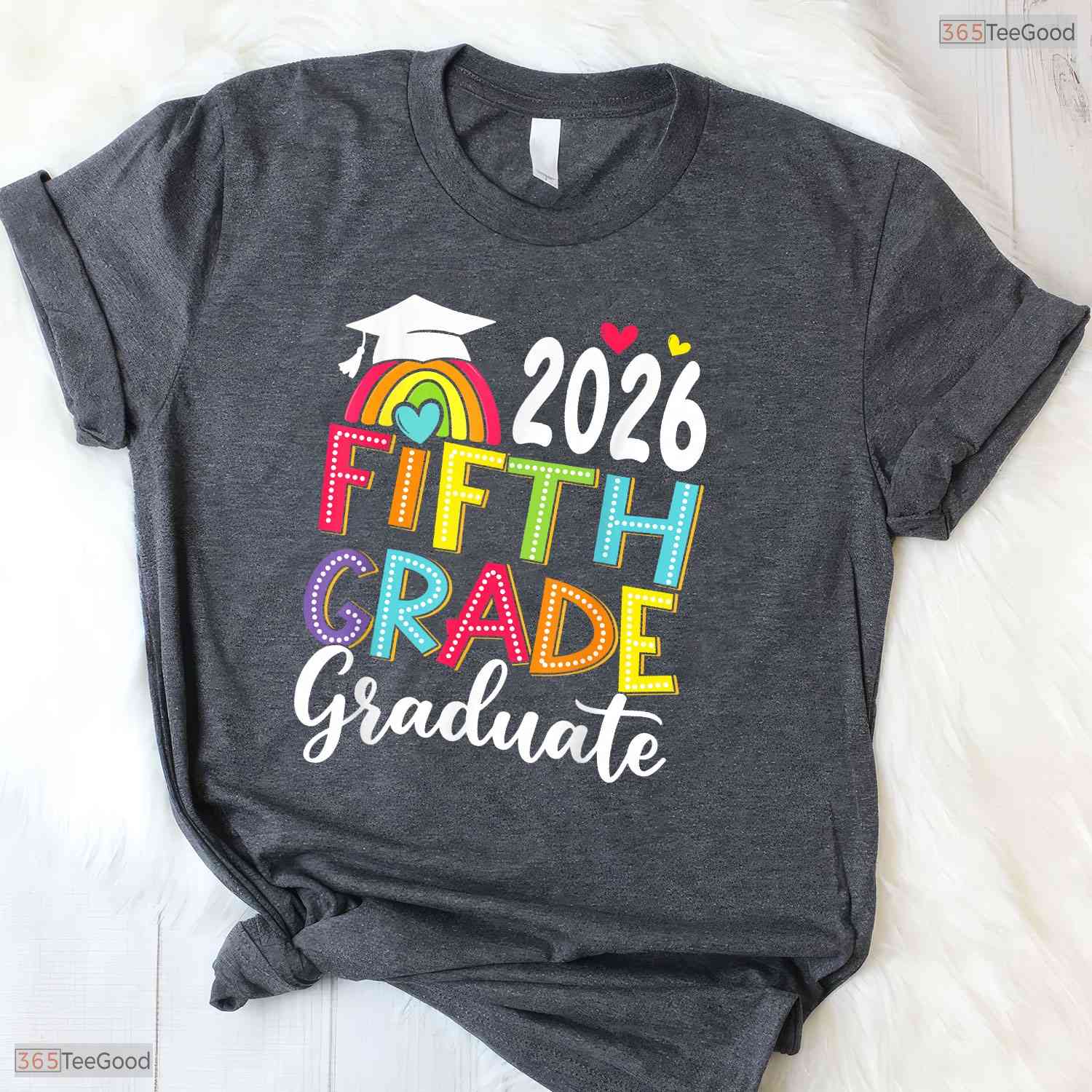 Awesome Fifth 5th Grade Grad 2026 Elementary School Graduate Kids T-Shirt