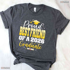 Supportive Proud Best Friend Of A Class Of 2026 Graduate Graduation Day Shirt