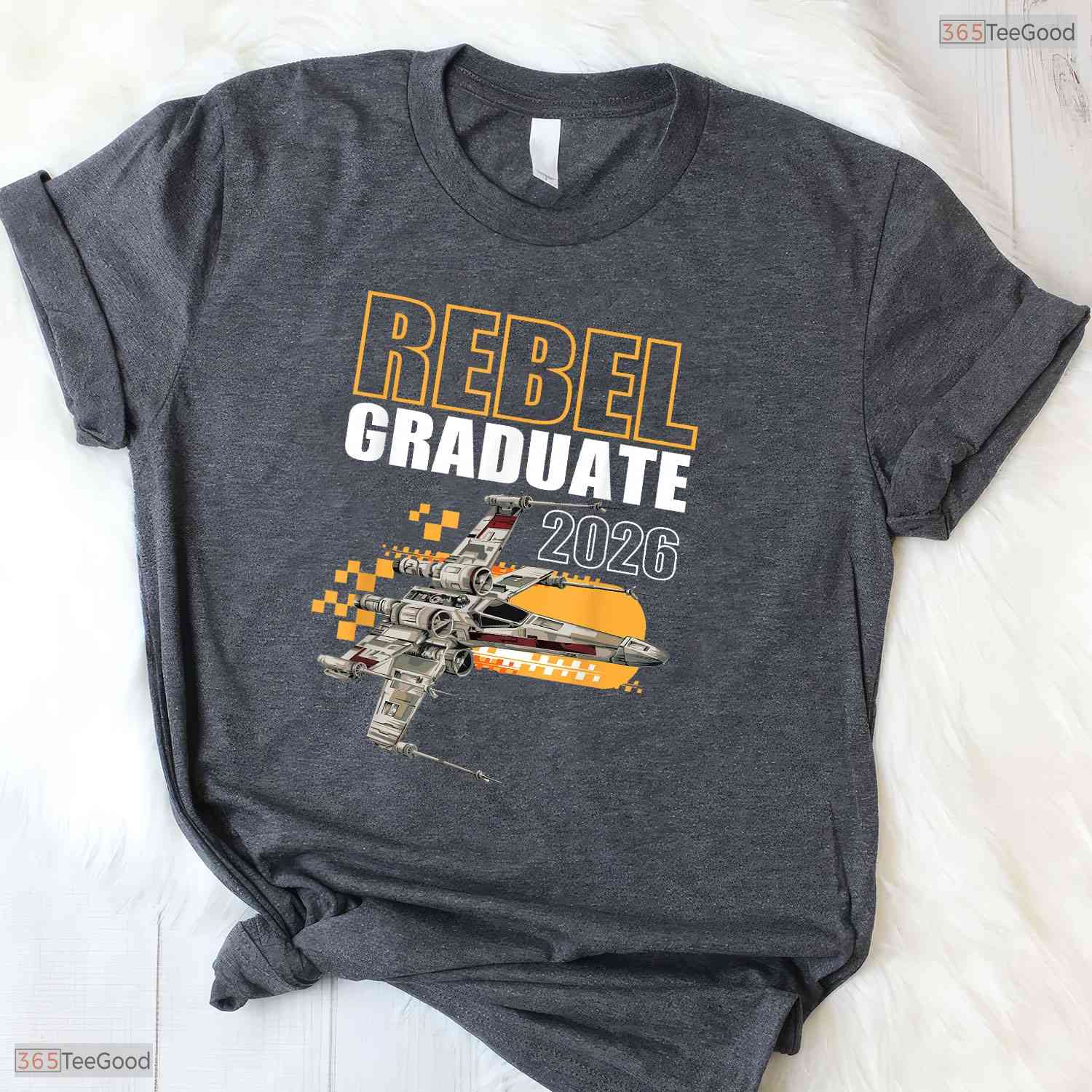 Cosmic Galaxy Space Fighter Rebel Graduate 2026 Science Fiction Party T-Shirt