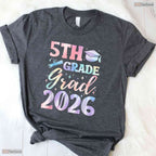 Official 5th Grade Graduation Class 2026 Elementary School Graduate Kids T-Shirt