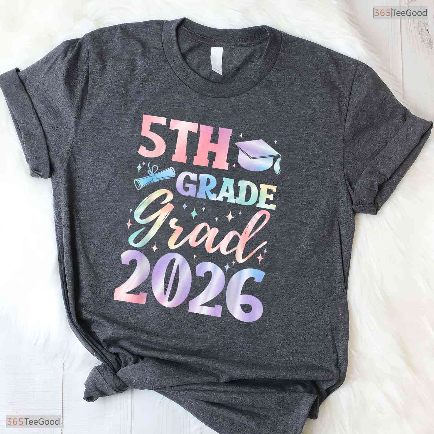 Official 5th Grade Graduation Class 2026 Elementary School Graduate Kids T-Shirt