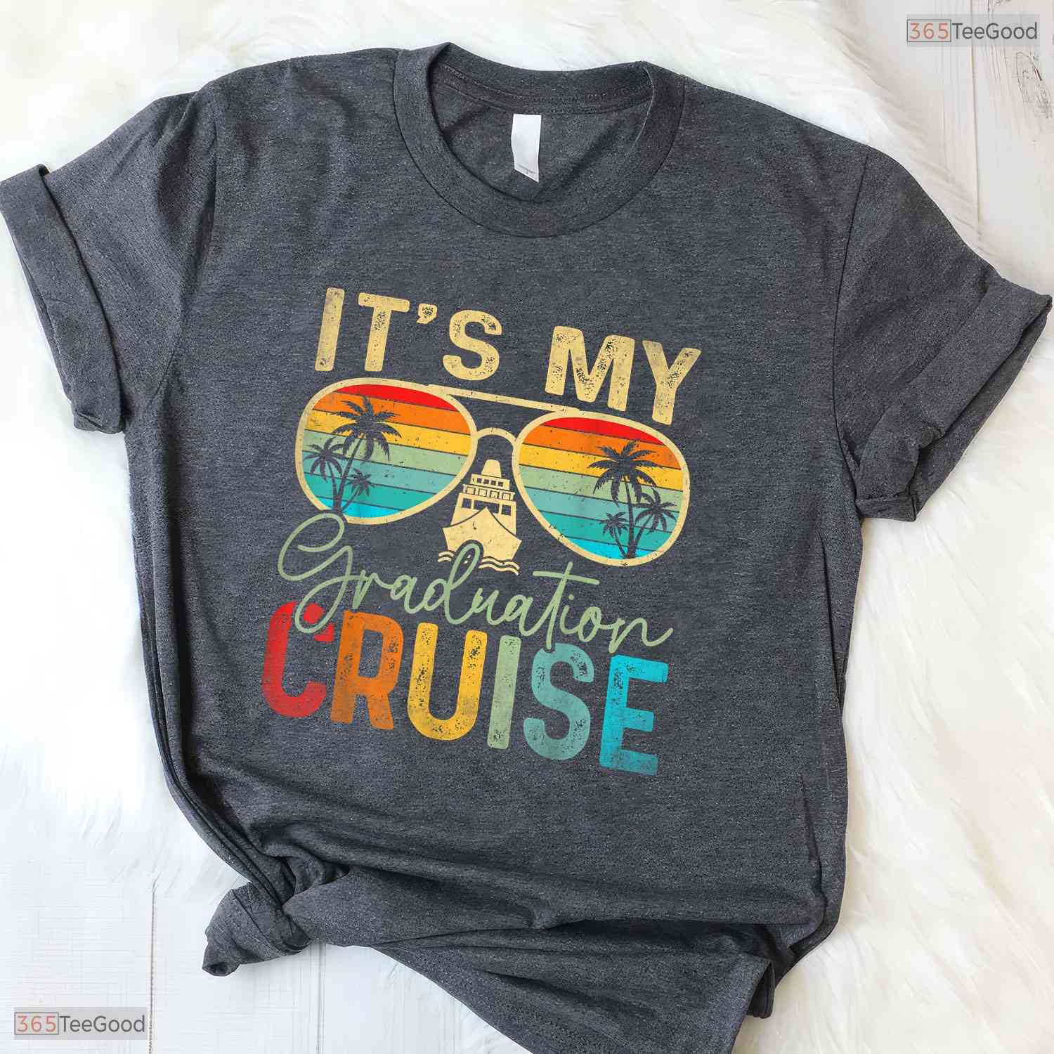 Tropical It Is My Graduation Cruise Trip Cruise 2026 Senior Vacation Sea T-Shirt