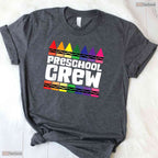 Awesome Preschool Crew Pre-K Tribe Back To School Teacher Student Matching T-Shirt