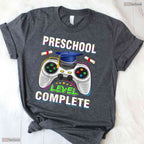 Video Gamer Preschool Level Complete Class Of 2026 Pre-K Graduation Boys T-Shirt