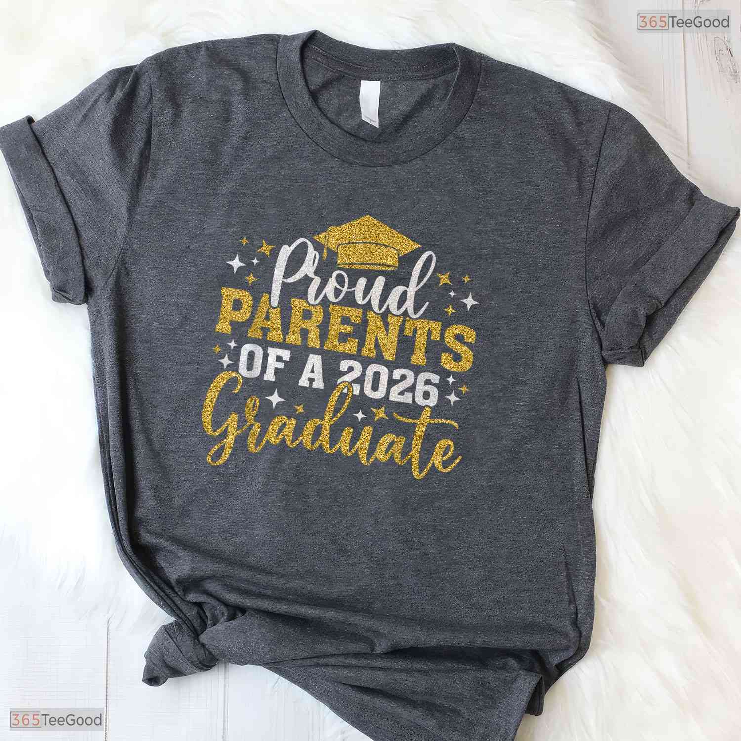 Supportive Parents Senior 2026 Proud Parents Of A 2026 Graduate Family Day T-Shirt