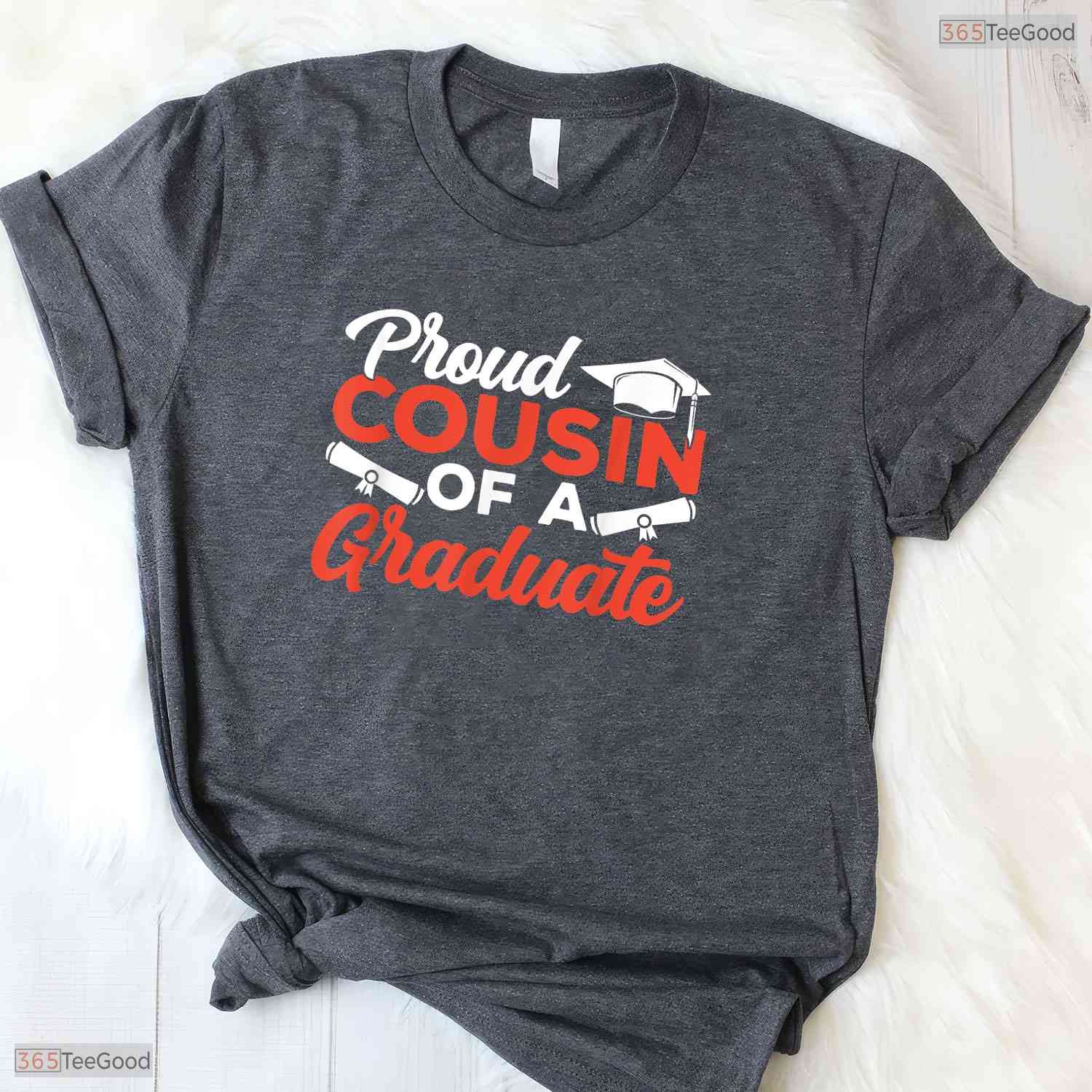 Supportive Proud Cousin Of A Graduate Graduation Graduating Sayings Party T-Shirt