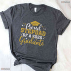 Loving Stepdad Senior 2026 Proud Of A Class Of 2026 Graduate Family Party T-Shirt